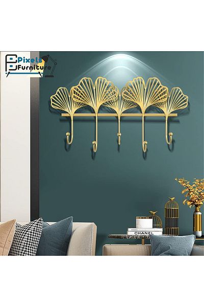 PixelsFurniture Pixel Furniture 5 Hook Wall Mounted Metal Clothes Hanger