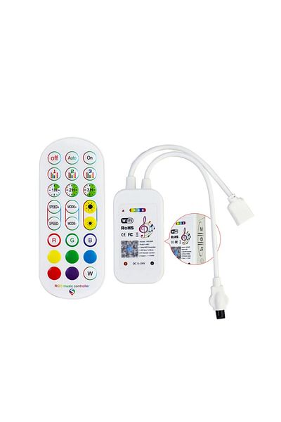 Choice single output port Tuya Smart Controller for Led RGB Strip Light Tape With Remote DC12V-24VWIFI Sma