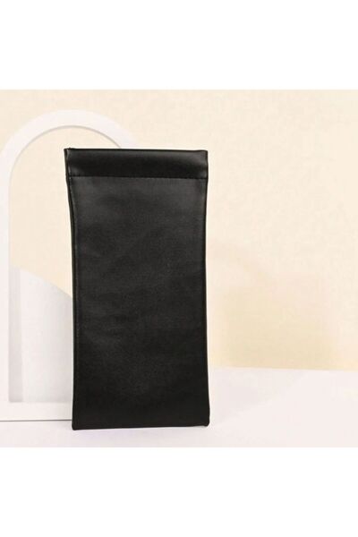 Choice Black 1/3pcs Leather Glasses Storage Bag Soft Pu Waterproof Sunglasses Protector Case Dazzling Color