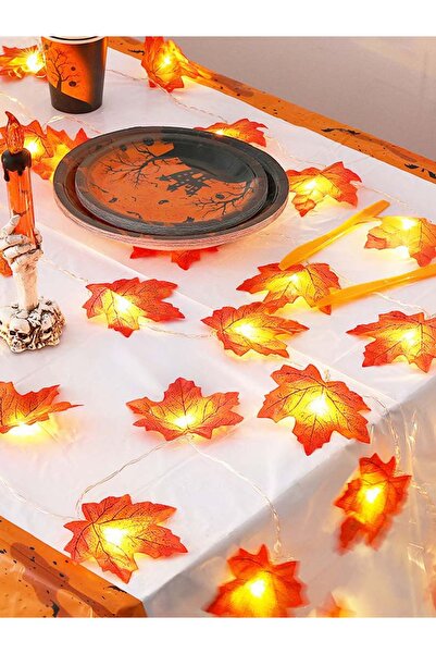 Choice سلسلة أضواء على شكل ورقة القيقب 1.5 متر، 10 مصابيح LED بيضاء دافئة، قط...