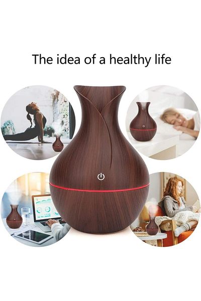 COOYA مرطب هواء صغير للعلاج بالروائح، ضوء ليلي LED متغير اللون، رذاذ بارد مهدئ، مناسب للغرفة