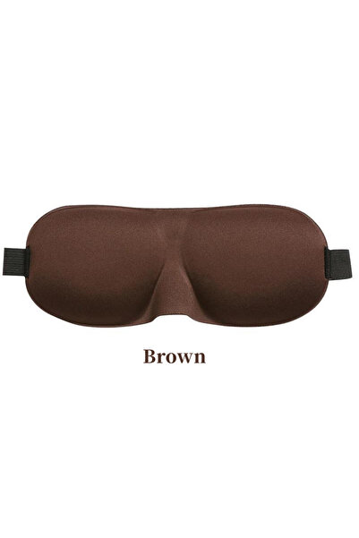 Choice Brown 3D Sleep Mask Blindfold Sleeping Aid Eye Mask Soft Memory Foam Face Mask Eyeshade 99% Blockout