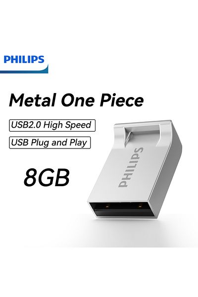 Philips 32GB WHITE Philips Memory Stick Waterproof USB Flash Drive High Speed USB 2.0 Data Transfer Flash Dr
