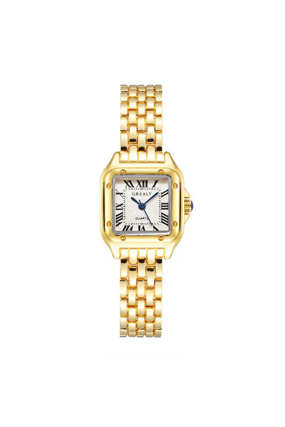 Choice ساعة UTHAI ذهبية للنساء خفيفة الوزن فاخرة من الفولاذ المقاوم للصدأ ساعات عمل كوارتز نسائية