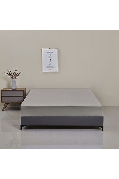 Choice 180x200x30cm Grey-18 Safe Waterproof Mattress Protector, Soft Comfortable Breathable Solid Color Bed