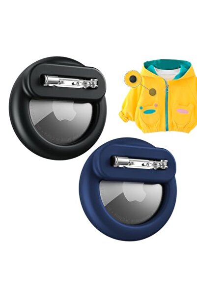 Choice حامل علامة هوائية من السيليكون باللون الأسود والأزرق - قطعتان مع دبابي...