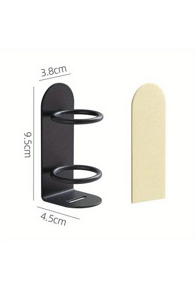Choice black Wall-Mounted Electric Toothbrush Holder Holder Punch-free Razor Holder Storage Shelf Toothbrus
