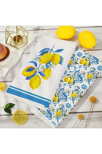 Choice 60*40cm ningmengchajin 2-pack lemon tea napkins 40 * 60cm flat, comfortable, and stain resistant, su