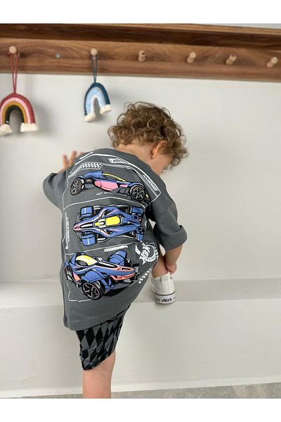 Bebesev Car Printed Summer Casual Baby Boy/Child Premium Quality Double Set