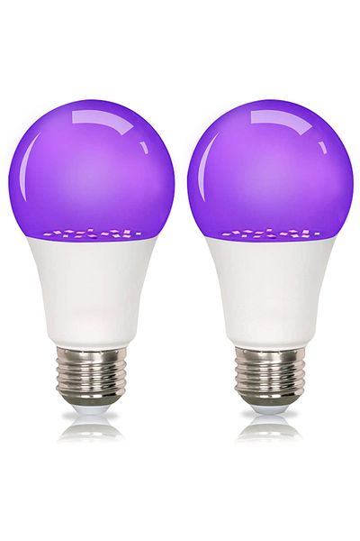 MeeToo 2 Pieces E27 Led Bulb 9W UV Light Bulbs Blacklight 395nm Ultraviolet Lamp Body Paint Fluorescent Lig