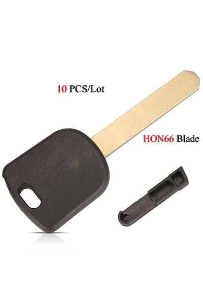 jingyuqin 10PCS/Lot Remote Ignition Car Key Shell For Honda Accord Civic CRV HON66 Blade Transpon...