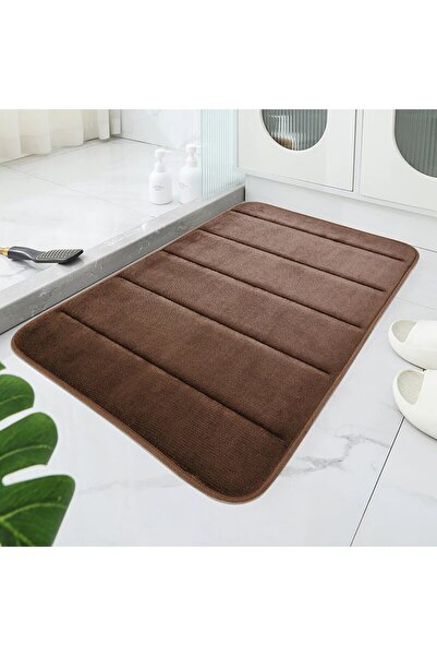 Choice 400MMx600MM Coffee color Bathroom Coral Velvet Anti-skid Mat,Quick Wat...