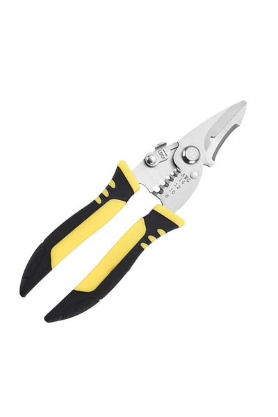 Choice 1pc Yellow Multifunctional Wire Strippers Cutter Multi-function Nippers Sharp-nosed Peeling Pliers E
