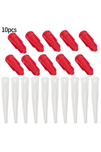 Choice 10pcs Silicone Tube Nozzle Cap e-Sealable Mastic Cartridge Spare Nozzles Screw Cover for Silicone...