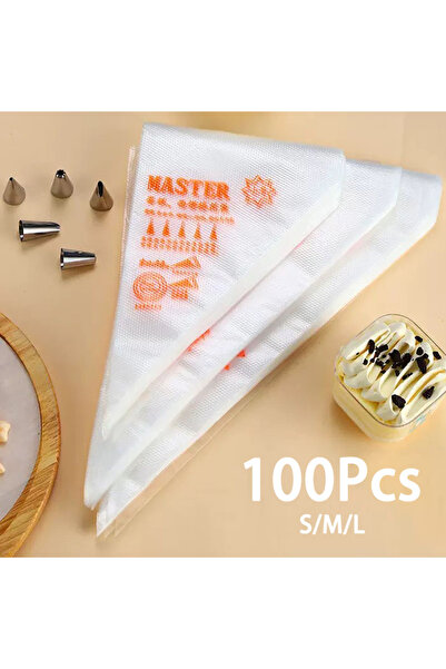 Choice مجموعة أكياس تزيين الكيك للاستخدام مرة واحدة من 50 قطعة، أدوات احترافية لتزيين الكيك وخبز الكب كيك والفوندان