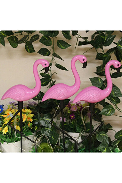 Choice مصابيح خارجية تعمل بالطاقة الشمسية باللون الوردي مكونة من 3 قطع، مصابي...