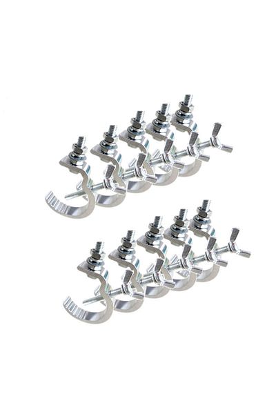 GVT Silver 10pcs/lot Aluminum Lights Hook LED Par Hooks Professional Stage Equipment Led Stage Light Tru