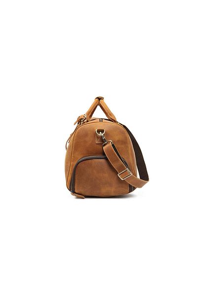 JOLAR. Men's duffle bag, for travel, made of water-resistant genuine leather, JOLAR. P-0021