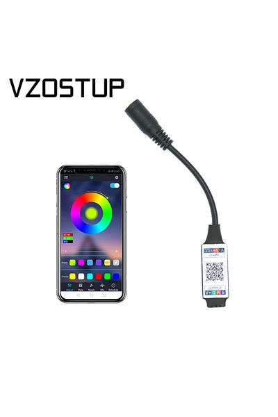 Choice Black Mini RGB Bluetooth-compatible Controller DC 5V 12V 24V Music Bluetooth SMD COB LED Light Strip