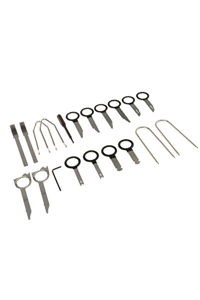 Choice مجموعة أدوات إزالة مشغل الأقراص المضغوطة ستيريو 20 قطعة جديدة تمامًا ملحقات السيارات راديو السيارة الصوتي...