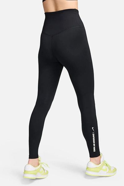 Nike One Dri-Fit High Rise Full Length Tight Leggings pentru femei cu talie înaltă, negri