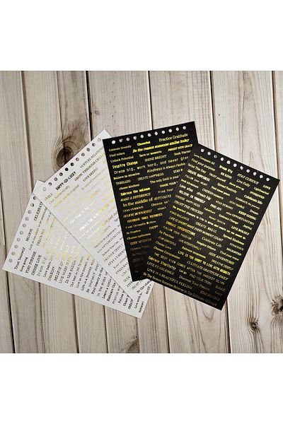 Choice Total 40 Sheets 40 Sheets Colorful Small Talk Stickers Inspirational Quote Stickers For Journaling S