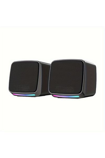 Choice Speaker 1078 Computer Speakers, Mini Speaker with Cool Lights and Stereo Sound 6W USB Powered 3.5 mm