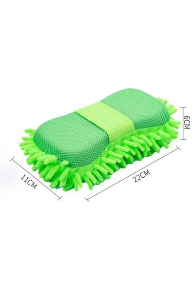 Choice Green 1pcs Microfiber Car Washer Sponge Cleaning Car Care Detailing Brushes Washing Towel Auto Glove