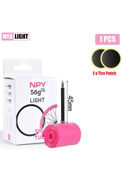 Choice Presta Valve 27.5'' 45mm 1.9-2.5" MTB-1pcs NPY TPU Bike Inner Tube light 26 27.5 29 Inches MTB Bicyc