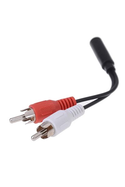 Choice 1PCS 3.5mm Audio Aux Socket pole male female Jack Plug To 2RCA 3 RCA male female Adapter 3RCA Audio