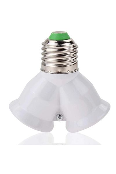 Choice E27 LED Base Light Lamp Bulb Socket E27 to 2-E27 Splitter Adapter HOT base