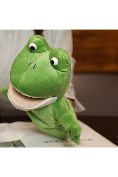 Choice 27cm Frog Hot Hand Finger Puppets Cartoon Plush Toy Party Supply Family Gathering Favorite Toy