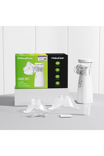 AIQUE as show Medical Nebulizer Machine Asthma Inhaler Mini USB Handheld Automizer Children Adult Kid Stea