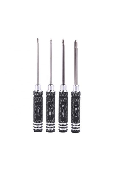 Choice Black 4pcs Black Flat Screwdriver Precision For Phillips Screwdriver Set Aluminum Rc Car Tool, Suita