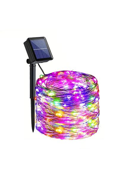 GOTP 6m 50led Multicolor 1pcs Fairy Lights Solar Garden Lights String Lights With 8 Modes Waterproof Wire
