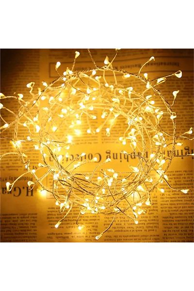 Choice 36M 1000LEDs Warm white 36M Cluster LED String Fairy Lights Sliver Wire Outdoor Birthday Party Light