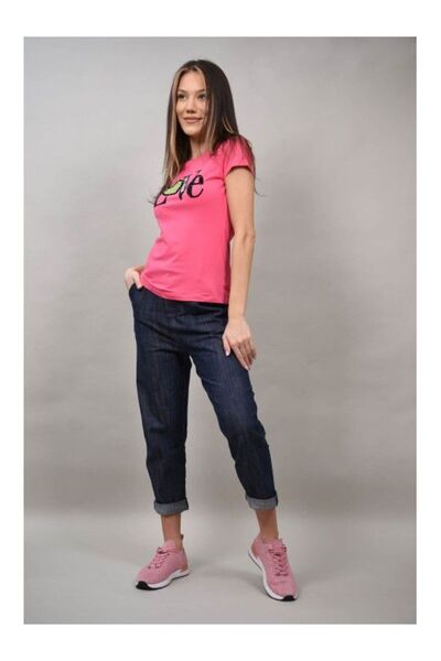 Monte Cervino ΜΠΛΟΥΖΑ ΜΕ ΣΧΕΔΙΟ LOVE Ροζ L-XL