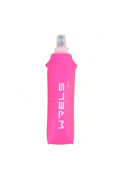 Choice Pink 500ml foldable sports TPU material silicone mouthpiece easy to carry soft kettle