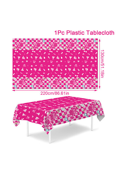 Choice 1 مفرش طاولة وردي اللون لحفلات الزفاف للأميرة وحفلات أعياد الميلاد وحفلات استقبال المولود الجديد للبنات.