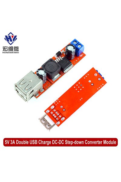 Choice Dc 6v-40v To 5v 3a Double Usb Charge Dc-dc Step-down Converter Module For Vehicle Charger Lm2596 ...