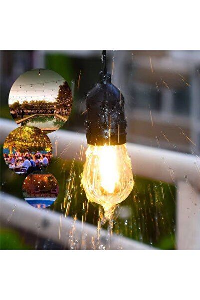 Naimeed Company Șir decorativ luminos cu energie solară, interconectabil, D6124, 5 m, 10 becuri LED, lumină albă rece