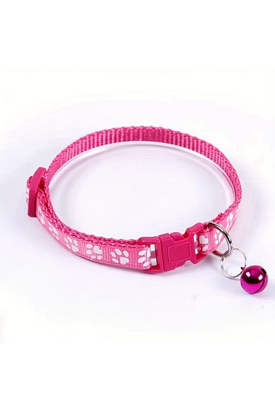 Choice Rose Fashion Pet Cats Collar Colorful Pattern Cute Bell Adjustable Collars For Cats Kitten DIY Ring