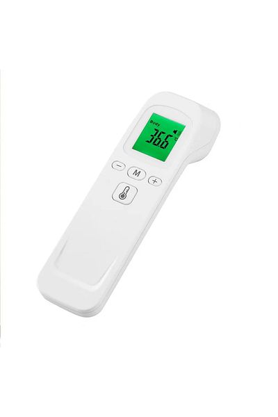 amzwn White Forehead Fever Temperature Digital Lcd Infrared Thermometer Medical Non-contact Body Temperatu