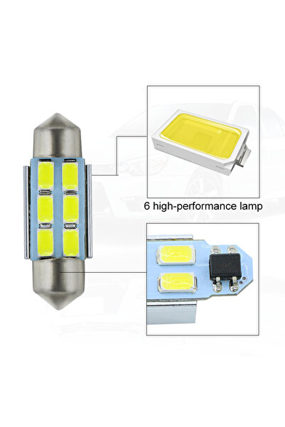 Choice 4pcs 39mm white 4x for VW Bora Caddy Golf III V Jetta NUMBER PLATE LIGHT LED 39mm c5w for 6-SMD Err