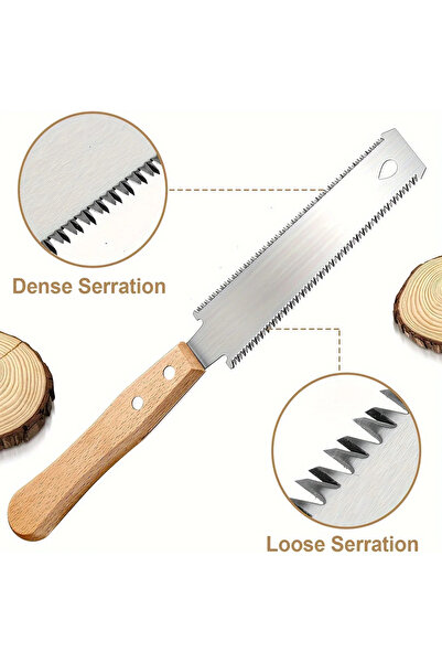 Choice 100mm-199mm 6-Inch Hand Saw, Double-Sided Flexible Blade for Flush Cutting, Woodworking Tools for Ho