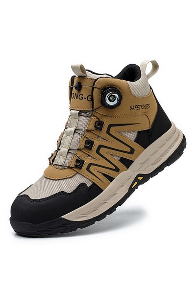 Choice 42 Yellow New Safety Boots Men Work Indestructible Shoes Sneakers Steel Toe Protective Boots Anti-sm