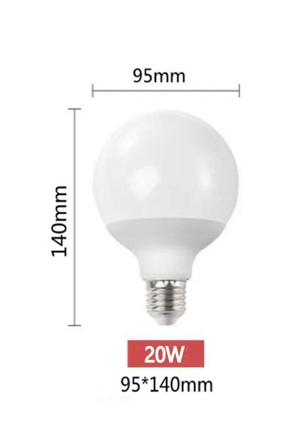 Choice Warm White E27 G95 20W 30W 20W 15W LED Bulb E27 G70 G80 G95 G120 Energy Saving Global Light Lampada