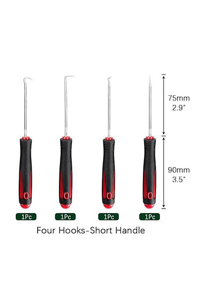 Choice 4pcs Car Auto Vehicle Oil Seal Screwdrivers Set O-Ring Seal Gasket Puller Remover Pick Hooks Tools S