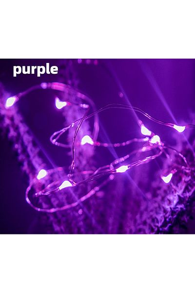Acosh neon 1m Eu Plug Purple Usb Led Fairy Lights Copper Wire String 20m 200led Holiday Outdoor Lamp Garland Fo