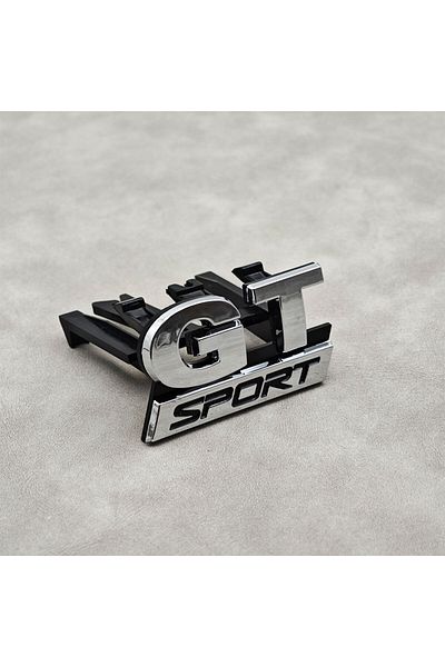 Choice GT Sport Chrome 3D ABS Logo GT Sport Emblem Car Front Grille Badge For Volkswagen VW Polo Golf 5 MK5